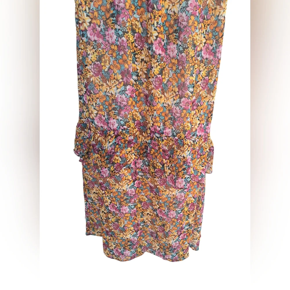 Lavender Brown Floral Maxi Dress in Pink, Purple, and Brown - Picture 7 of 10